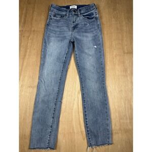 Pistola Womens Denim Jeans Size 24 Distressed Raw Hem Skinny Blue